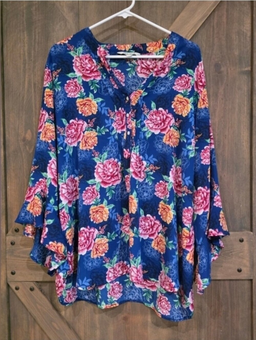 The Pinoneer Woman Ruffle Bell Sleeve Blouse Size XXXL - Picture 7 of 7